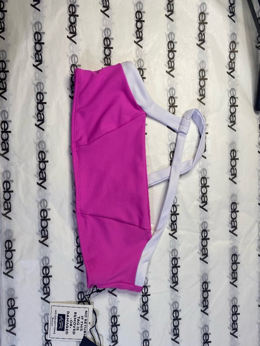 Tiger Friday High Drama Crop Top Skipper Pink/White Adult Small Dancewear NWT